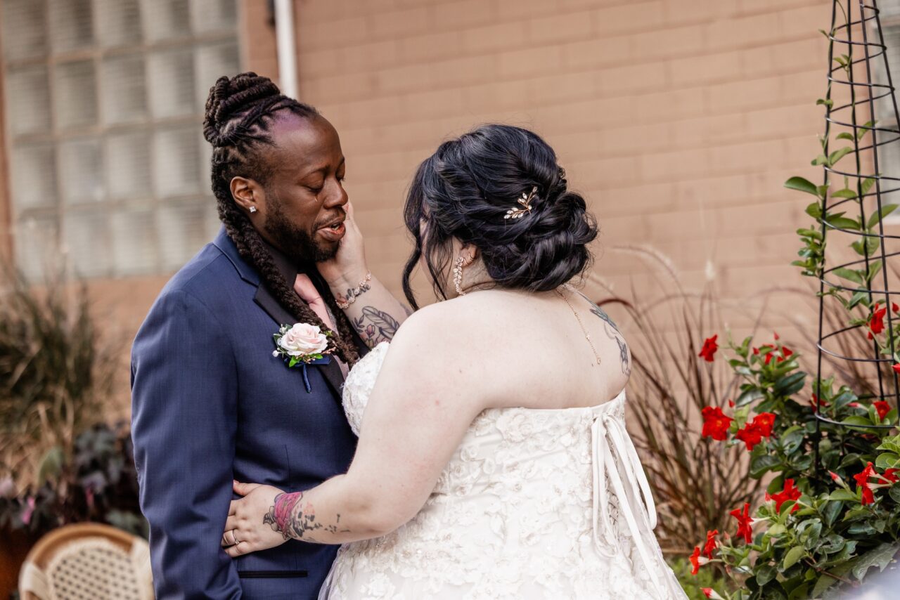 First look Photos in Minneapolis Groom in tears