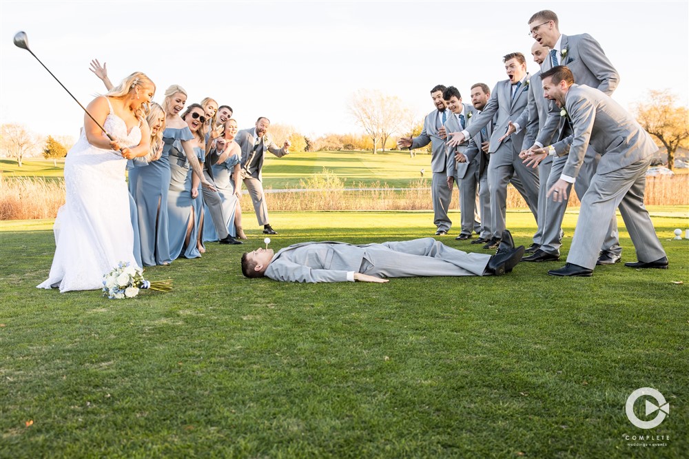 funny wedding party photos