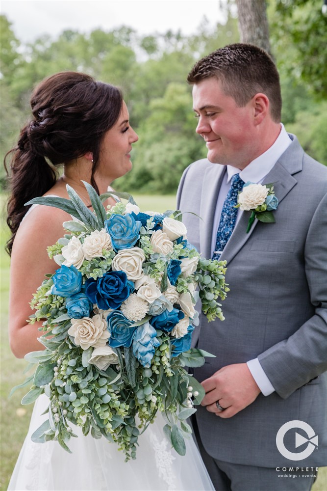 artificial wedding bouquet