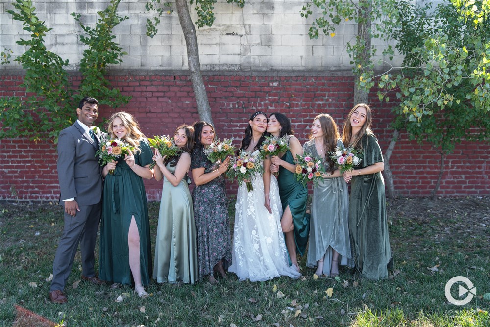 mixed gender wedding party