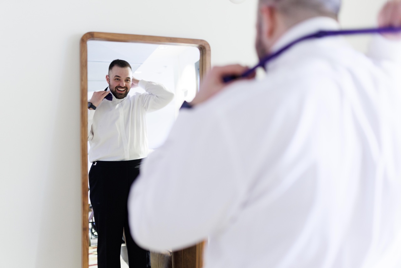 groom getting ready