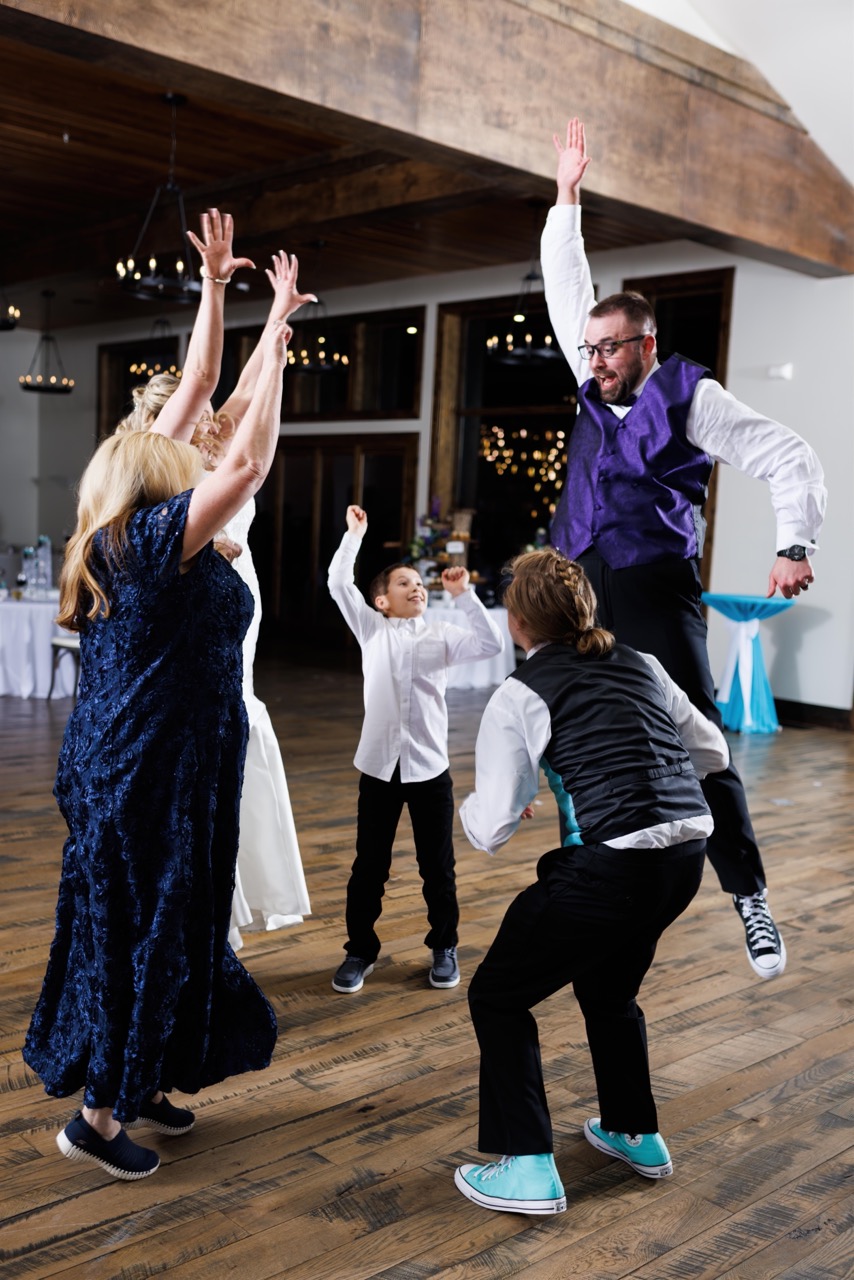 dancing at the reception