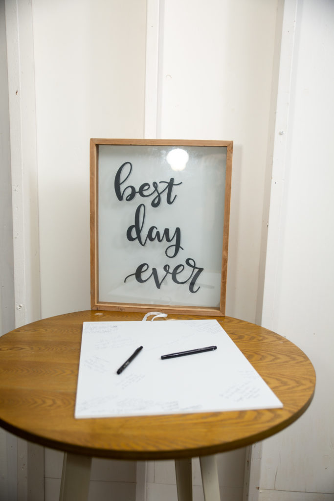 Best day ever guest book sign