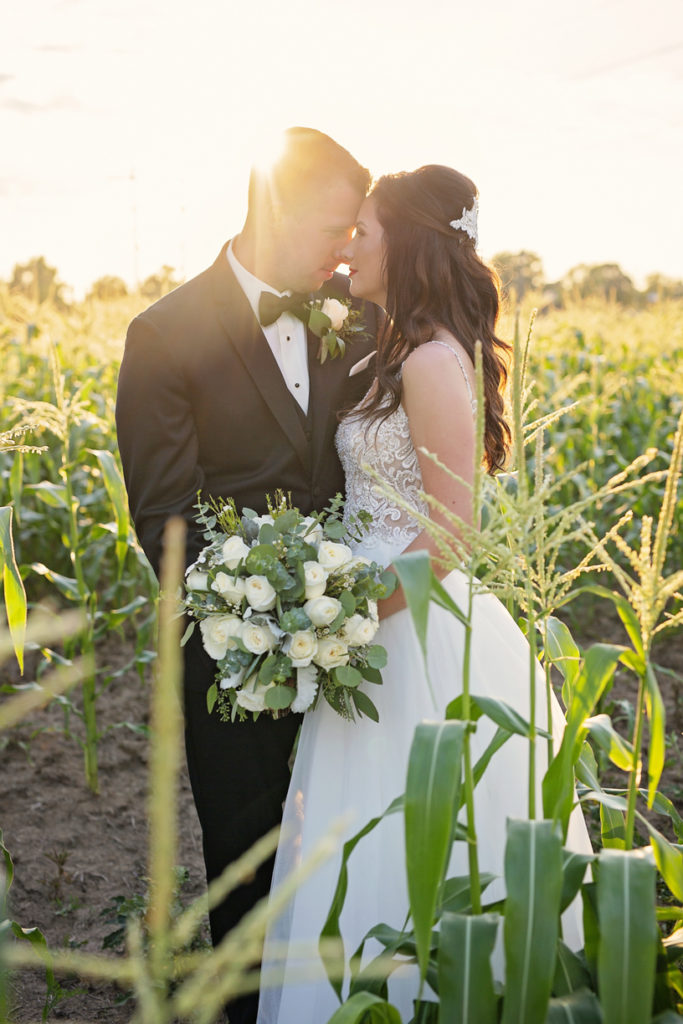 Fall cornfield wedding pictures | Fayetteville Ar