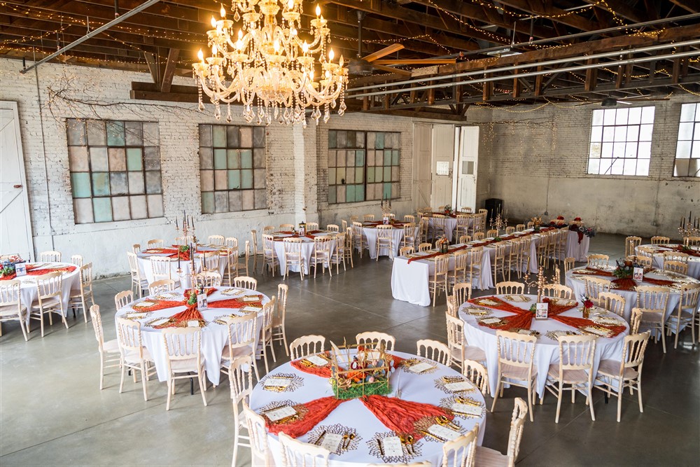 Brick Ballroom Wedding Reception