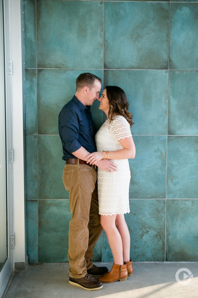 accent wall engagement pictures