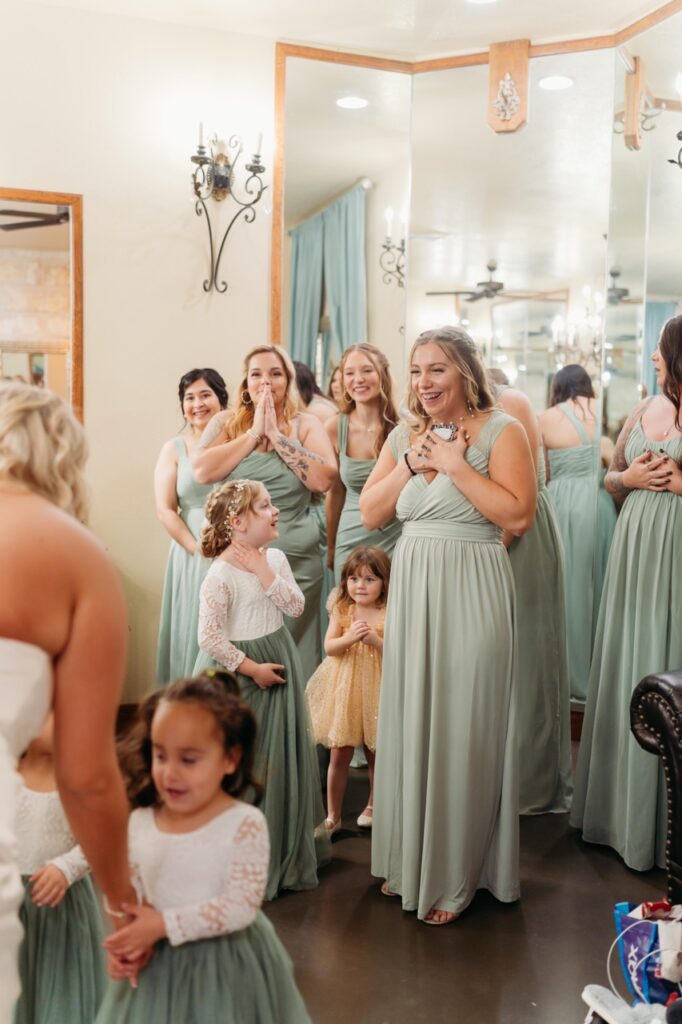 bridesmiads first look