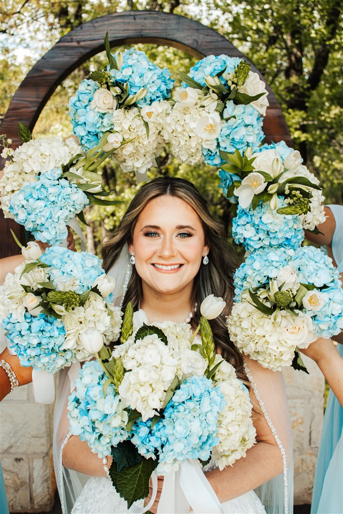 OKC Floral Bride portrait