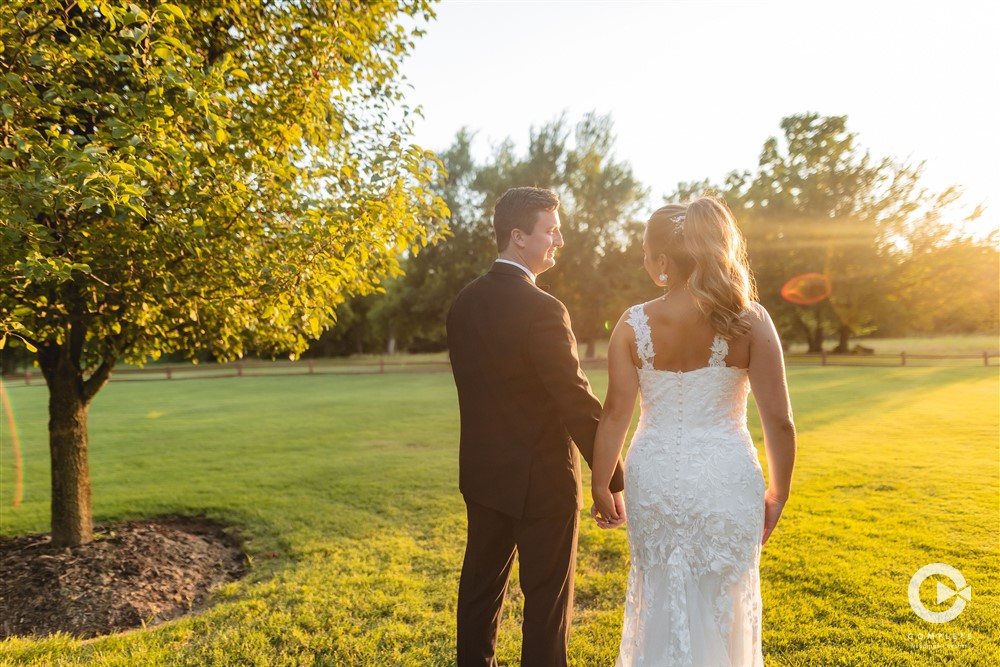 OKC Outdoor Sunset Wedding Photo