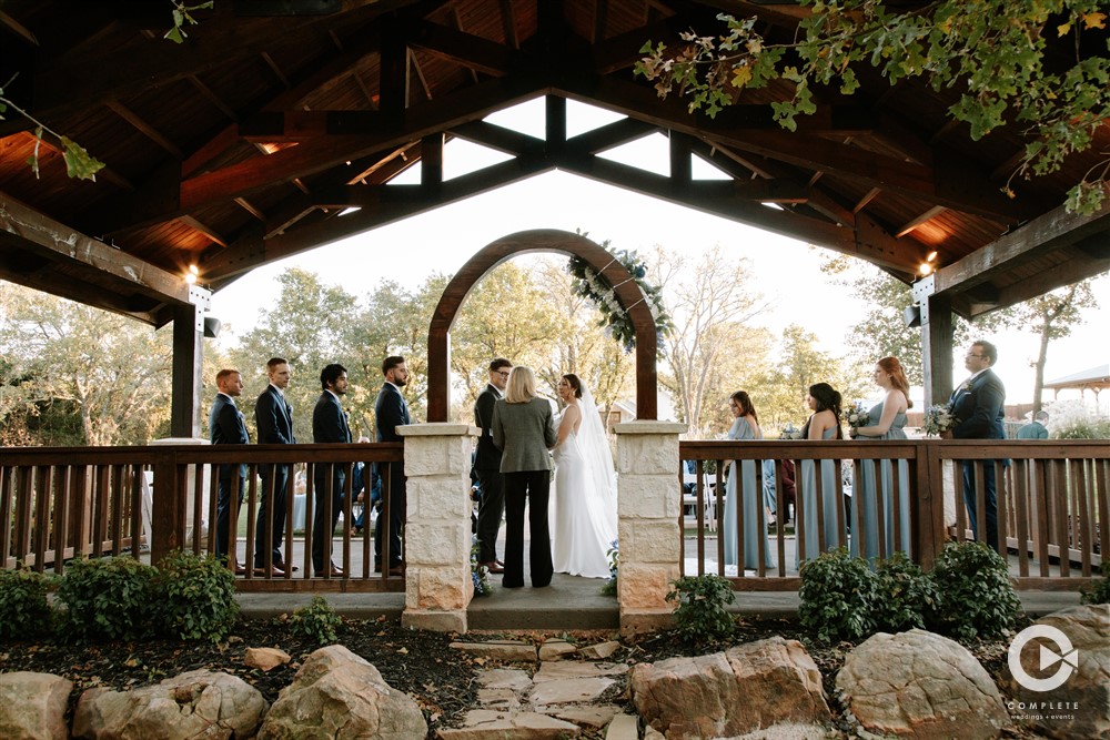 Outdoor wedding space