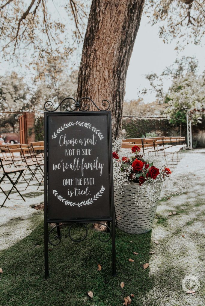 Wedding Details Done Right Signage