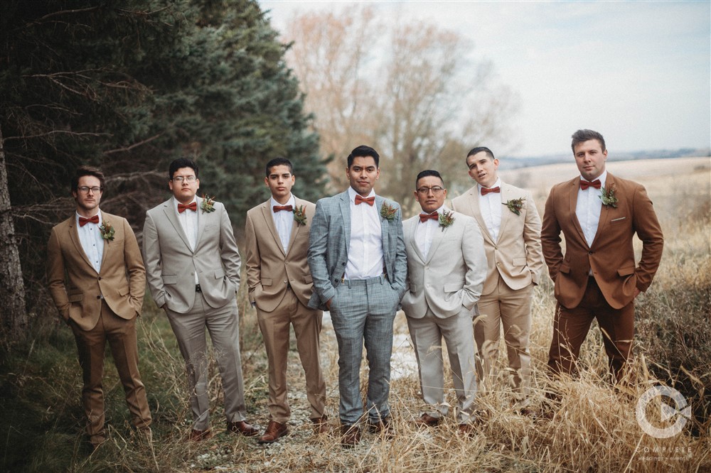 Groomsmen |Stables at Copper Ridge Iowa Wedding