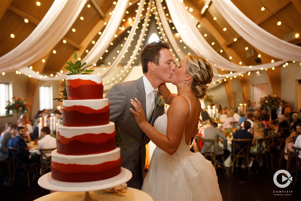 Cutting the cake