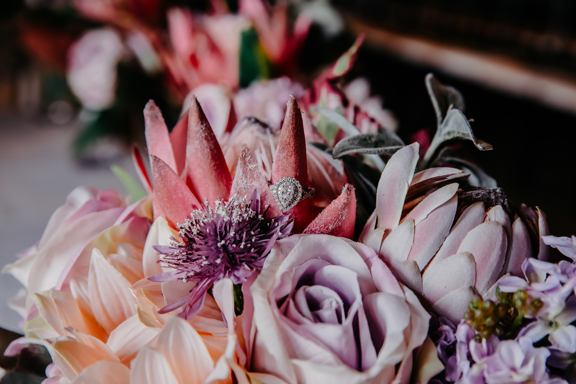 Wedding flowers in pastel shot by Carmen with Complete