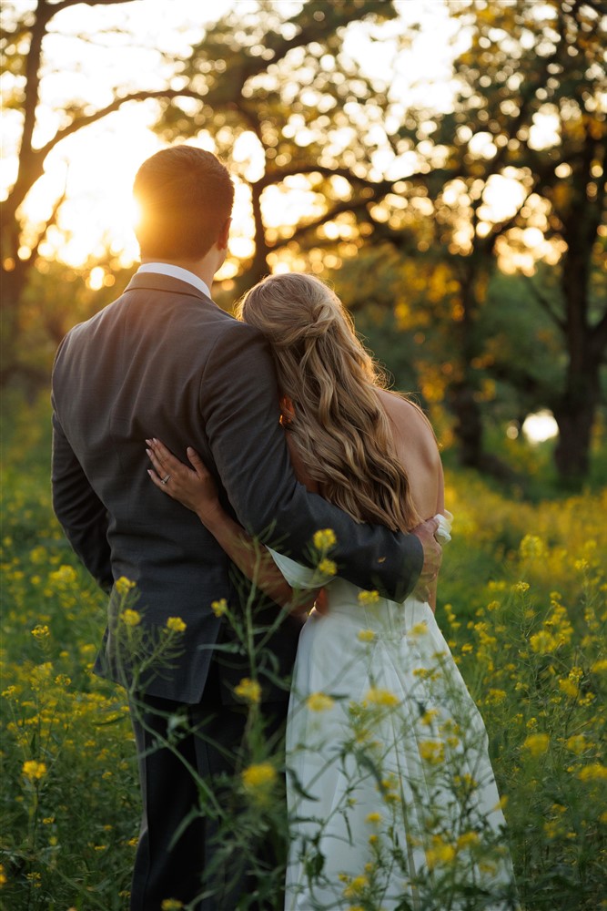 Mahoney state park with photographer Eddie Lucero for a wedding looking at sunset