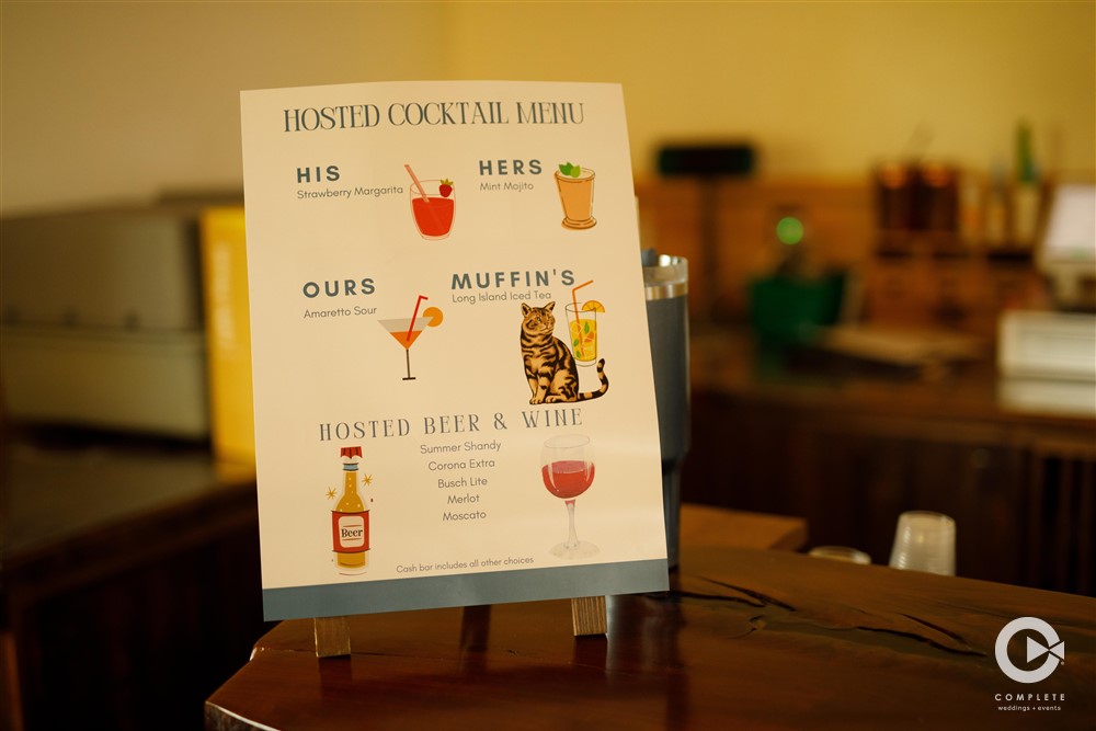 customized drink menu