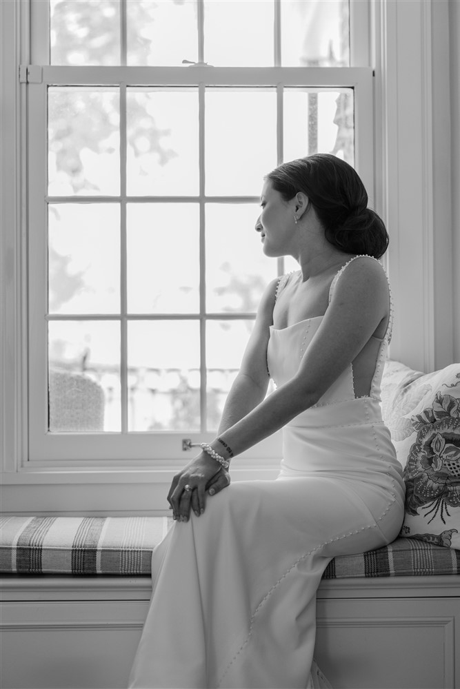 Bride at the Holland Center in Omaha NE with photographer Claire Katan