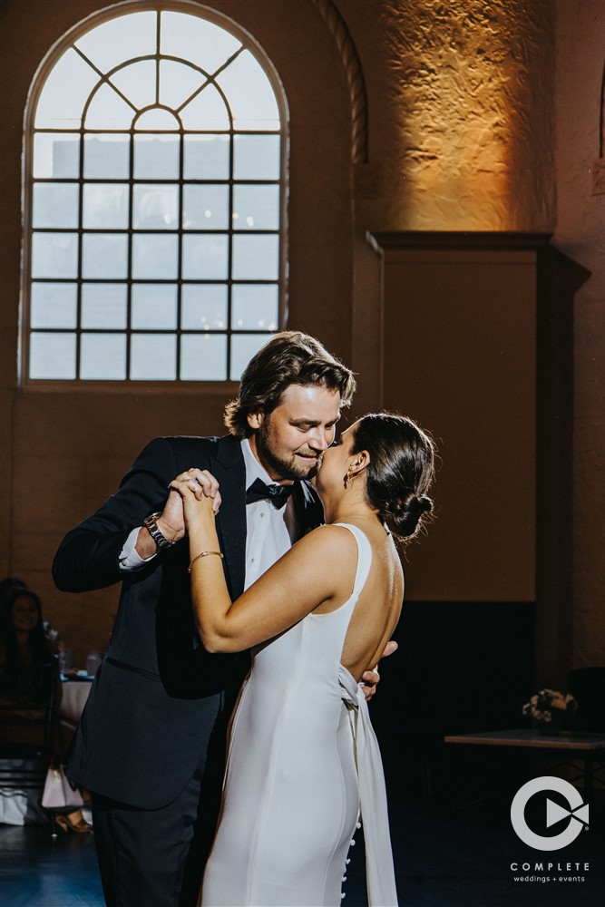 Leo Ballroom wedding dance floor Vanessa with Complete Weddings + Events Omaha wedding photographer