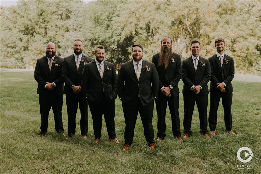 olive green groomsmen suits