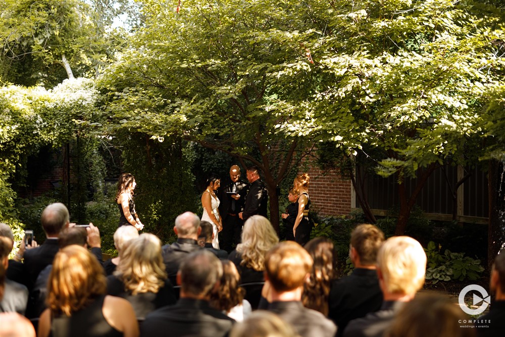 Bohemian Gardens outdoor ceremony space