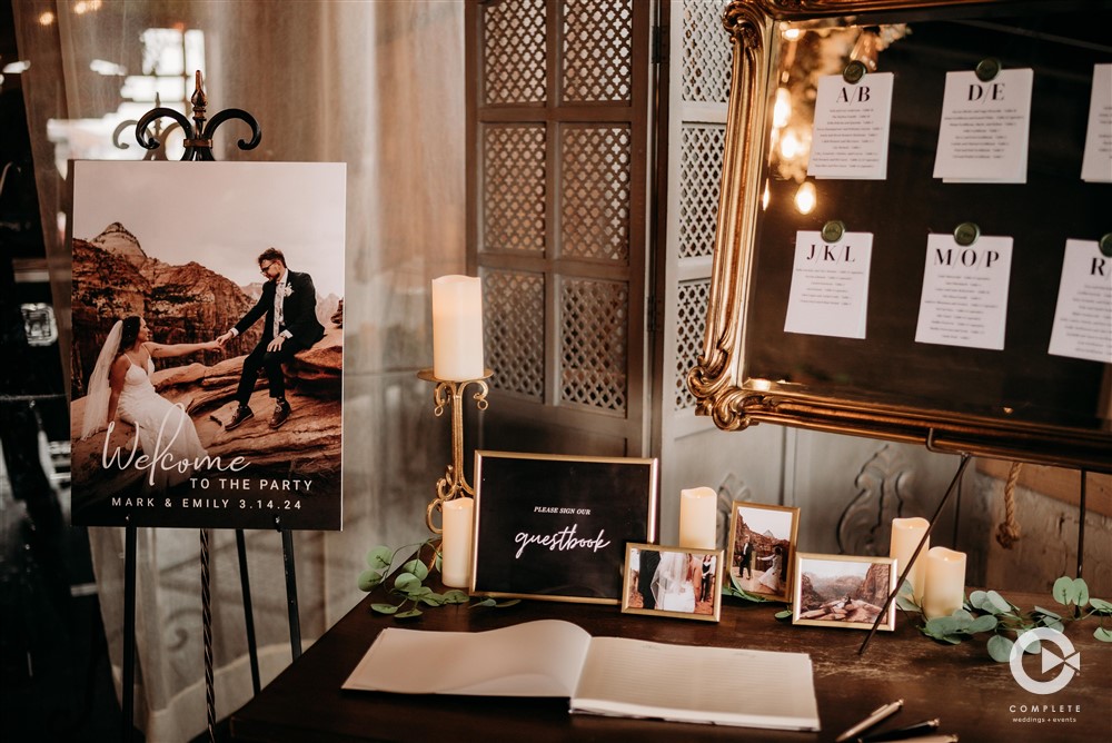 wedding welcome table