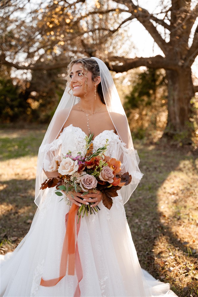 orange & brown wedding colors