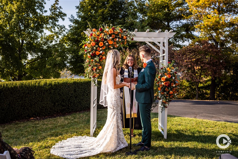 orange wedding colors