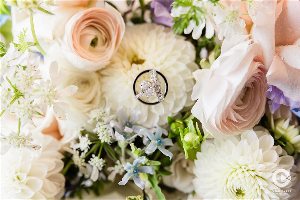 colorful wedding bouquet