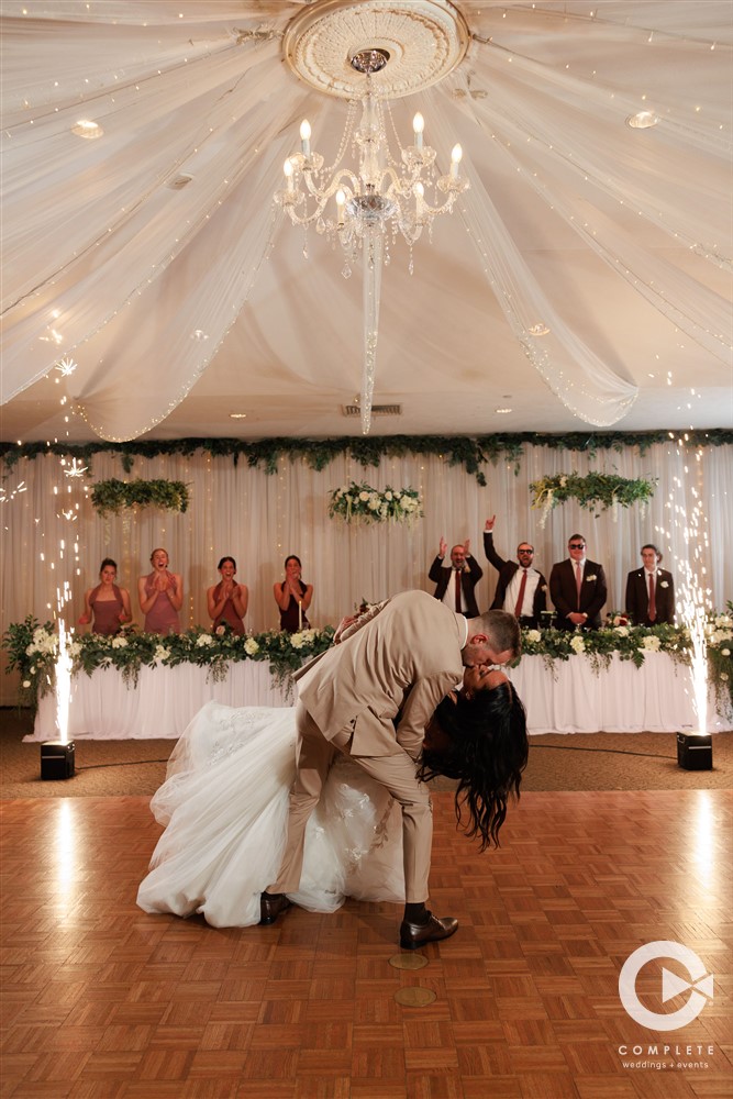 A Venue on the Ridge wedding dance floor