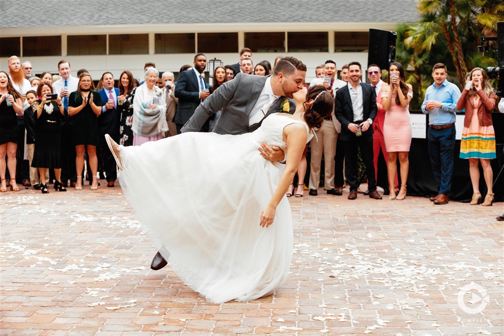 Bride and groom first dance at Garden Villa DJ and Photographer Team: A Dynamic Orlando Duo!