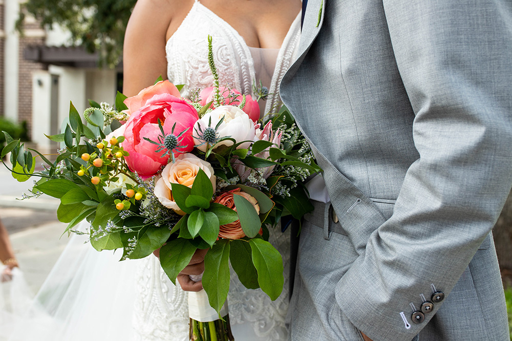 Weddings in Orlando Bride Holding Flowers