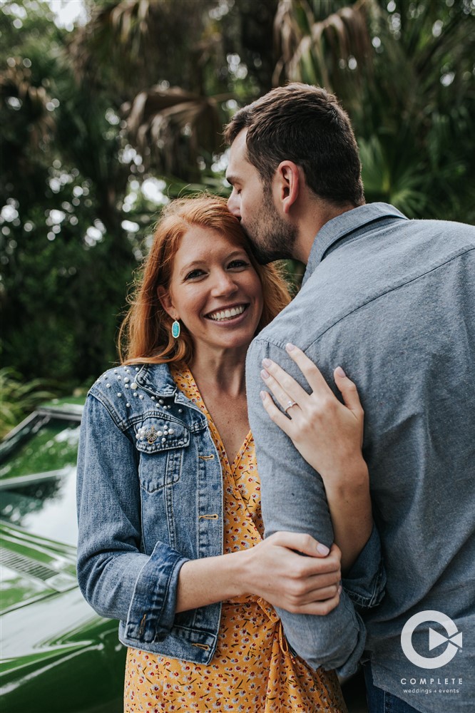 Engagement Shoot with Vintage Car Florida