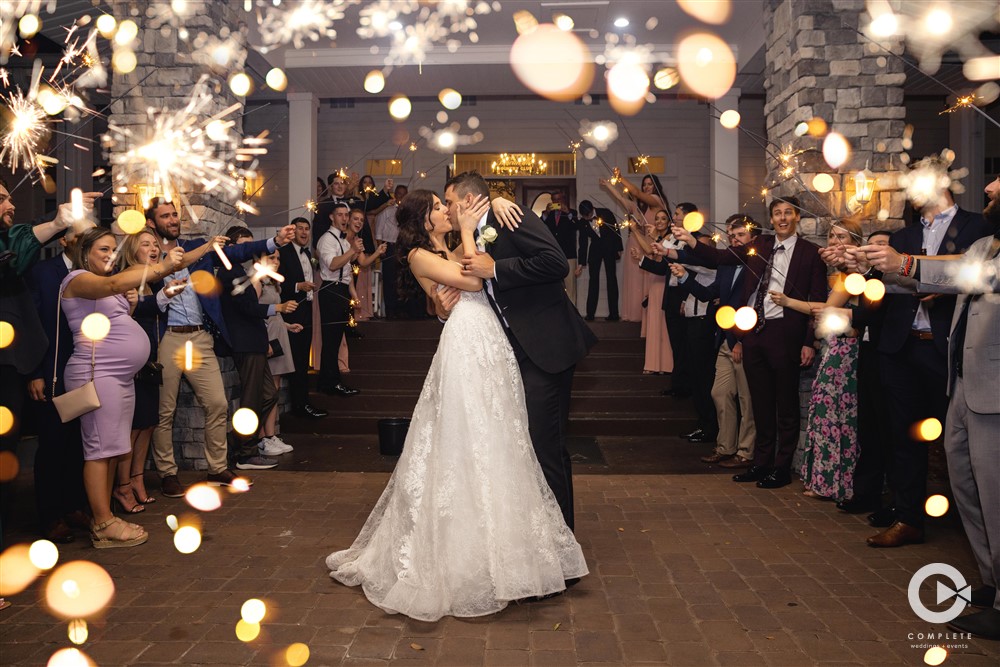 Wedding photo taken by Jesse V. amazing shot with sparklers