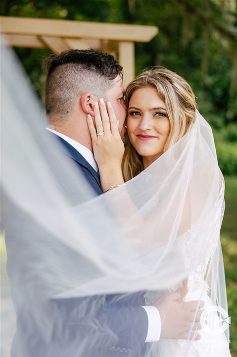Orlando photographer uses bride's veil to capture photo