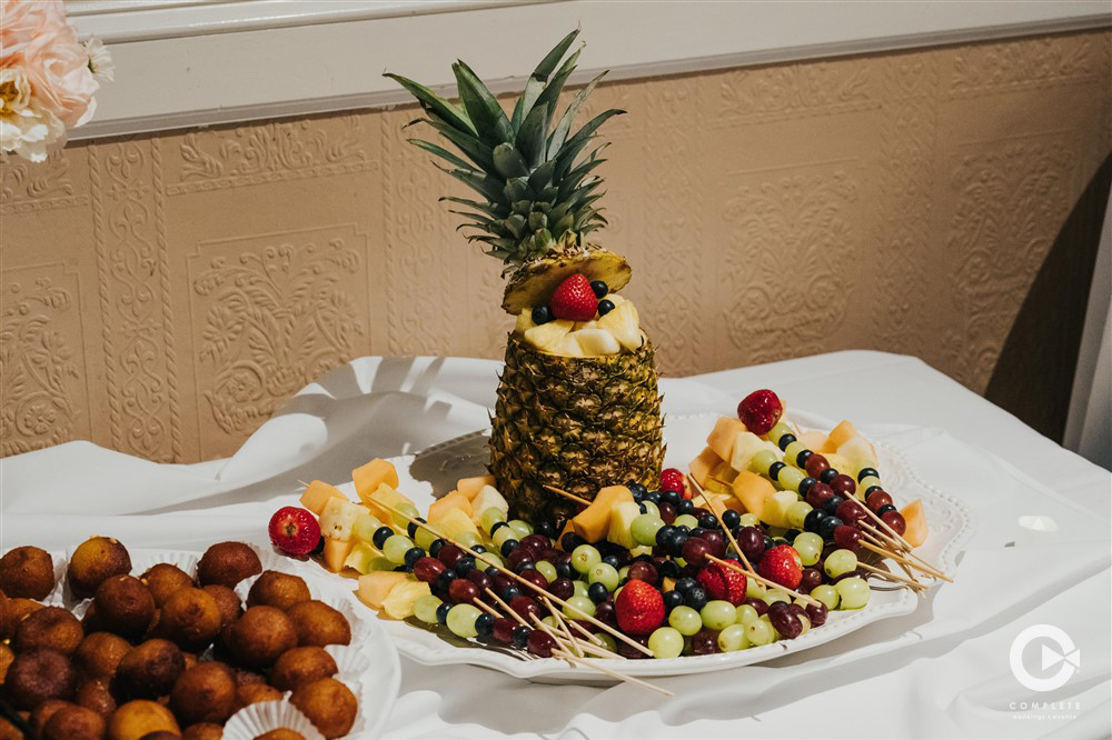 Fruit table example for late night snacks at your wedding