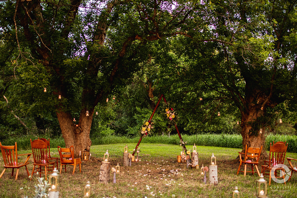 Wedding ceremony altar gorgeous spot