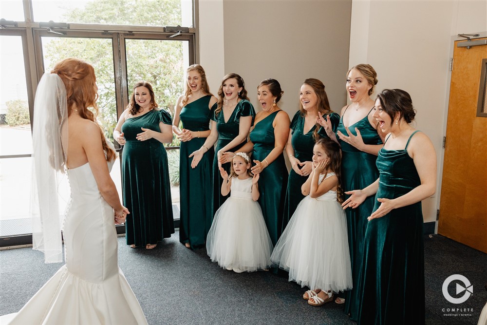 bridal party first look