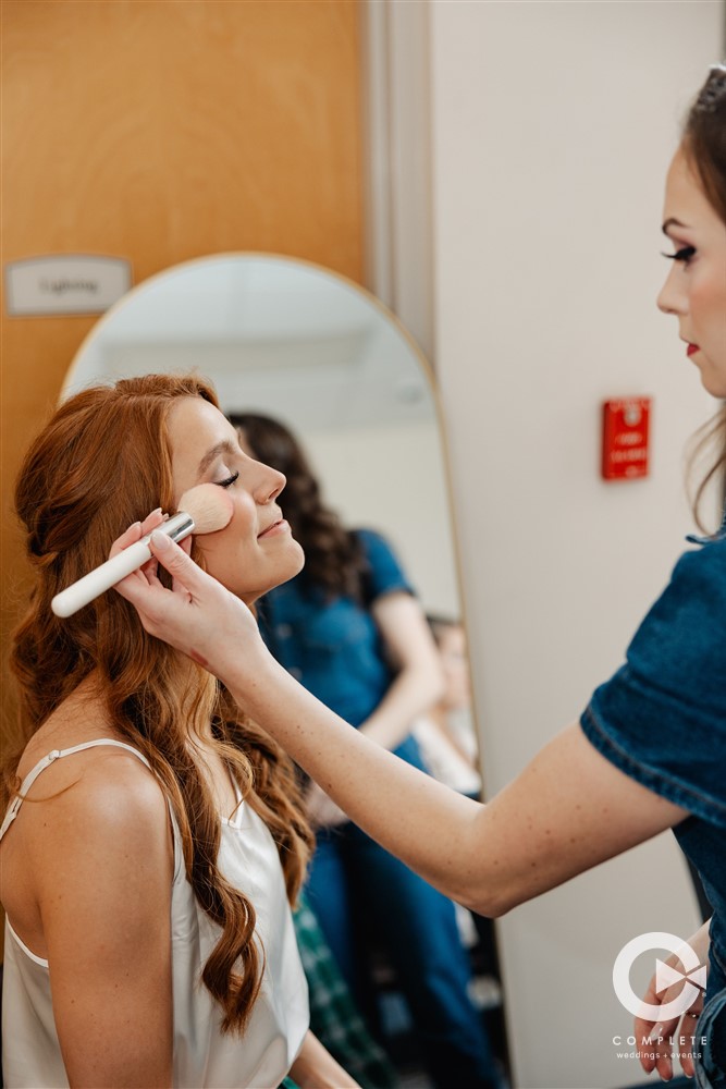 bride getting ready