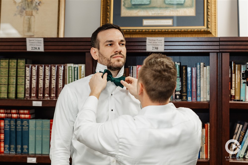 groom getting ready