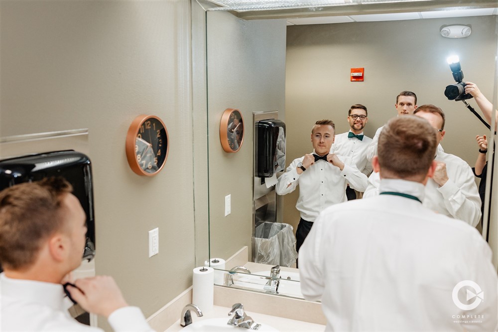 groom getting ready