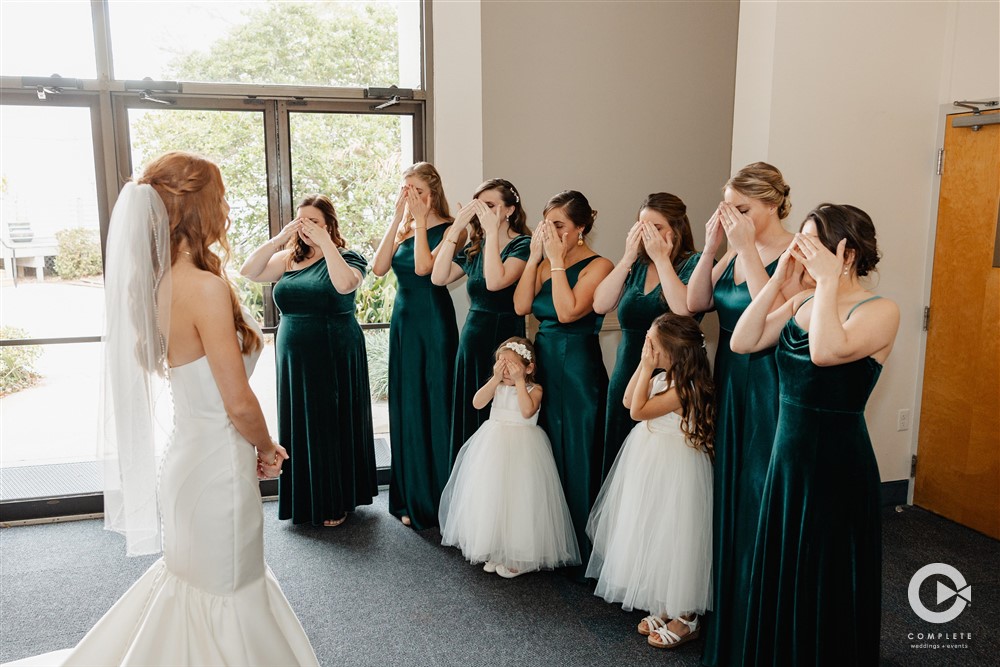 bridal party first look