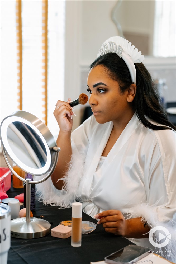 bride getting ready