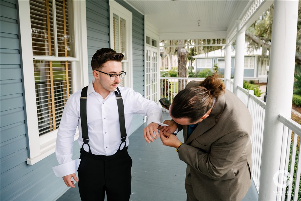 groom getting ready