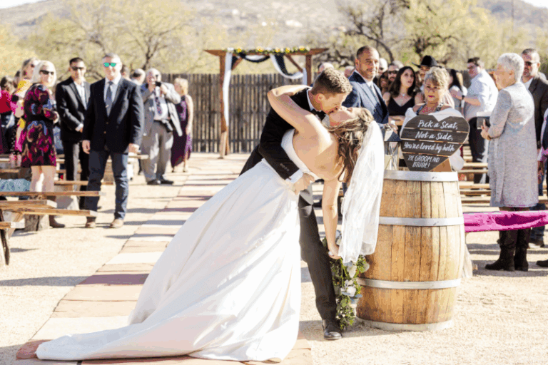 candid wedding moment in phoenix az - photo by Julie