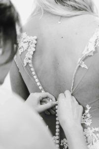 wedding dress button up. Getting ready for the wedding