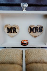 wedding rings in the box