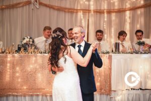 Father of the bride dancing with his daughter at South Dakota Wedding