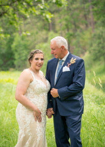 wedding first look ideas - first look with father of the bride