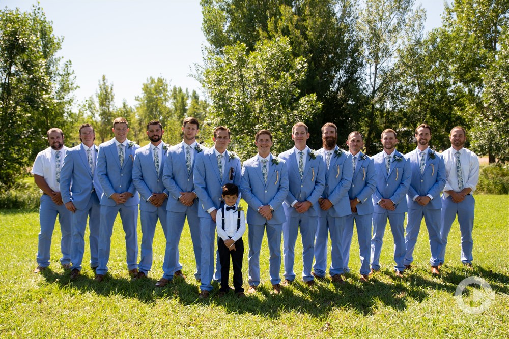 Blue Suits Groomsmen in South Dakota