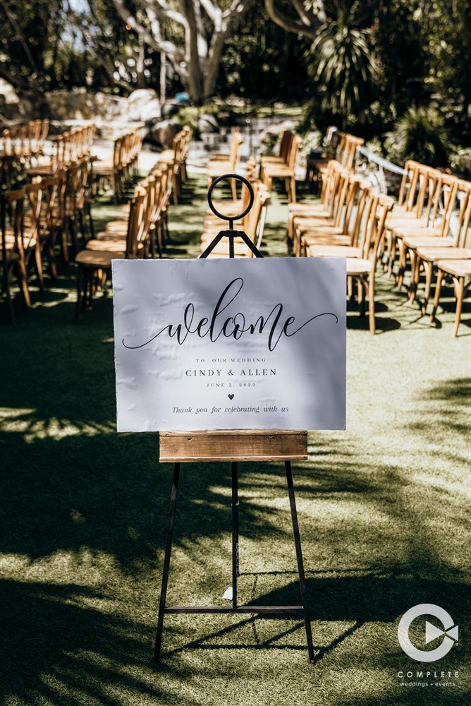 wedding welcome sign